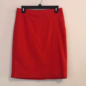 The Limited Red pencil skirt